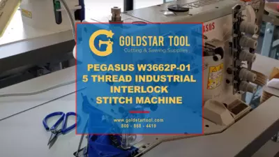 Product Showcase-Pegasus W3662P01​ 5 Thread Interlock Stitch Machine